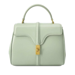 Celine AB Celine Green Lime Calf Leather Mini 16 Bag Italy