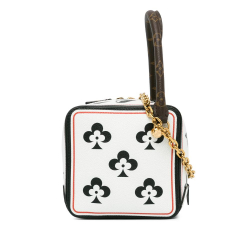 Louis Vuitton AB Louis Vuitton White Calf Leather Game On Square Dice Bag France
