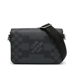 Louis Vuitton AB Louis Vuitton Black Damier Canvas Canvas Damier Graphite Studio 3D Messenger Bag Spain
