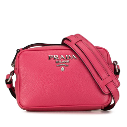 Prada B Prada Pink Calf Leather Vitello Phenix Camera Bag Turkey