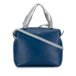 Celine AB Celine Blue Calf Leather Small Soft Cube Bag Italy