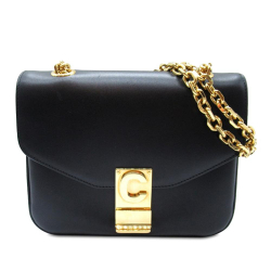 Celine AB Celine Black Calf Leather Small C Bag Italy