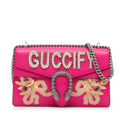 Gucci AB Gucci Pink Calf Leather Small Guccify Dionysus Shoulder Bag Italy
