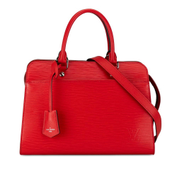 Louis Vuitton B Louis Vuitton Red Epi Leather Leather Epi Vaneau MM France