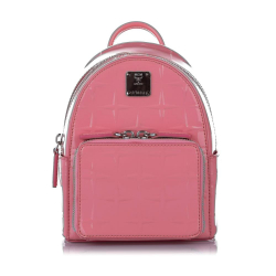 MCM AB MCM Pink Patent Leather Leather Backpack Korea, South