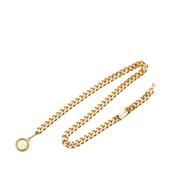 Chanel AB Chanel Gold Gold Plated Metal CC Medallion Chain-Link Belt France