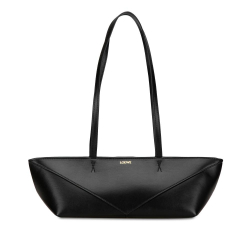 Loewe B LOEWE Black Calf Leather Cropped Puzzle Fold Shoulder Bag Spain