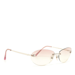 Chanel AB Chanel Pink Resin Plastic CC Gradient Sunglasses Italy