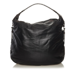 Bottega Veneta B Bottega Veneta Black Calf Leather Shoulder Bag Italy