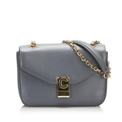 Celine B Celine Gray Calf Leather Small C Bag France