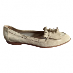 Miu Miu Mocassins en daim beige clair 39.5