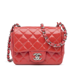 Chanel AB Chanel Pink Patent Leather Leather Classic Patent Single Flap Italy