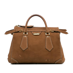 Burberry B Burberry Brown Suede Leather Prorsum Tote Italy