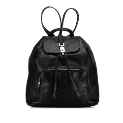 Gucci B Gucci Black Calf Leather Jackie Backpack Italy