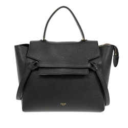 Celine AB Celine Black Calf Leather Micro Belt Bag Italy