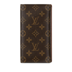 Louis Vuitton B Louis Vuitton Brown Monogram Canvas Canvas Monogram Brazza Long Wallet France