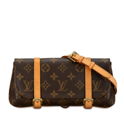 Louis Vuitton B Louis Vuitton Brown Monogram Canvas Canvas Monogram Pochette Marelle PM France