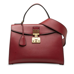 Christian Dior B Dior Red Calf Leather DiorAddict Top Handle Bag Italy