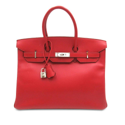Hermès AB Hermès Red Calf Leather Epsom Birkin Retourne 35 France