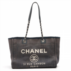 Chanel Navy Canvas Chanel Deauville