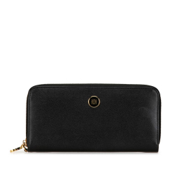 Loewe B LOEWE Black Calf Leather Anagram Long Wallet China