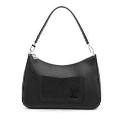 Louis Vuitton AB Louis Vuitton Black with White Epi Leather Leather Epi Marelle Satchel France