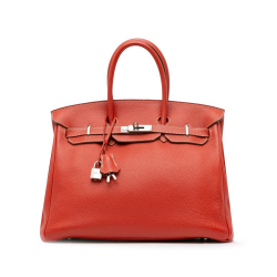Hermès AB Hermès Red Indian Red Calf Leather Togo Birkin Retourne 35 France