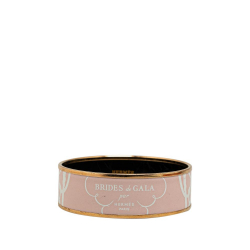 Hermès B Hermès Pink Light Pink with Gold Enamel Other Wide Brides de Gala Bangle France