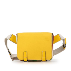 Loewe B LOEWE Yellow Calf Leather Military Belt Bag Spain