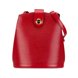 Louis Vuitton B Louis Vuitton Red Epi Leather Leather Epi Cluny France