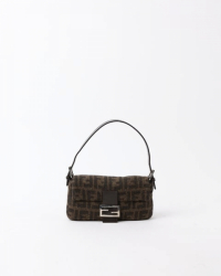 Fendi Tweed Baguette Bag