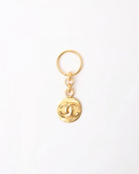 Chanel CC Gold Key Ring