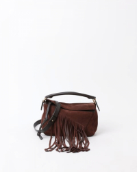 Loewe Small Suede Fringe Puzzle Bag