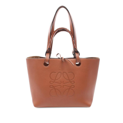 Loewe B LOEWE Brown Calf Leather Small Anagram Tote Spain