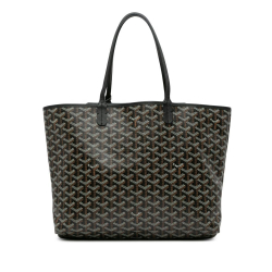 Goyard AB Goyard Black Coated Canvas Fabric Goyardine Isabelle PM France