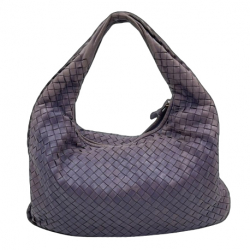 Bottega Veneta Purple Leather Medium Veneta