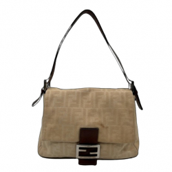 Fendi Beige Canvas Fendi Baguette Mamma