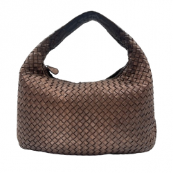 Bottega Veneta Metallic Leather Medium Veneta