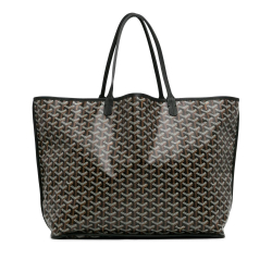 Goyard AB Goyard Black Coated Canvas Fabric Goyardine Reversible Anjou GM France