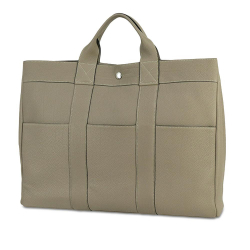 Hermès AB Hermès Gray Calf Leather Togo Fourre Tout MM France