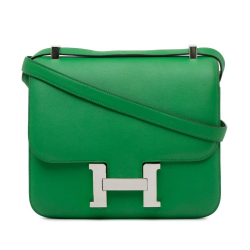 Hermès AB Hermès Green Calf Leather Swift Constance 24 France