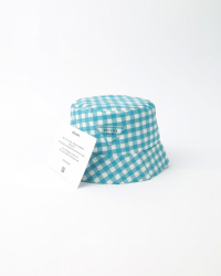 Prada Gingham Fishermans Hat