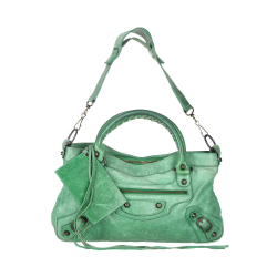 Balenciaga Green Balenciaga Leather First