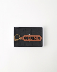 Celine Perforated Key Ring Charm