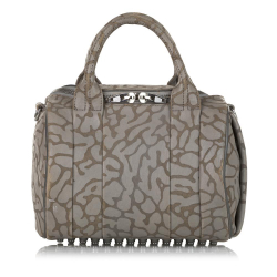 Alexander Wang B Alexander Wang Gray Calf Leather Rockie Laser Cut China