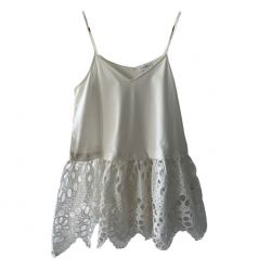 Claudie Pierlot Laser-cut peplum top