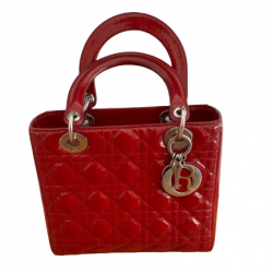 Dior Lady Dior Handtasche aus Lackleder