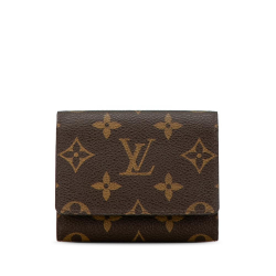 Louis Vuitton AB Louis Vuitton Brown Monogram Canvas Canvas Monogram Card Case Spain