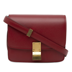 Celine AB Celine Red Calf Leather Small skin Classic Box Italy