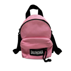 Balenciaga AB Balenciaga Pink Nylon Fabric Mini Oversized Backpack Crossbody Italy